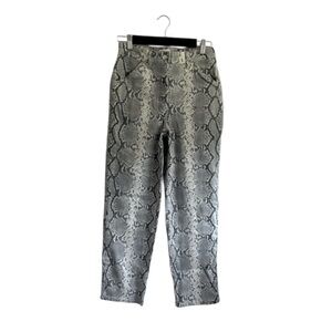 Aritzia Wilfred Free Kelsey Snake Print High Rise Baggy Utility Pants Size 6